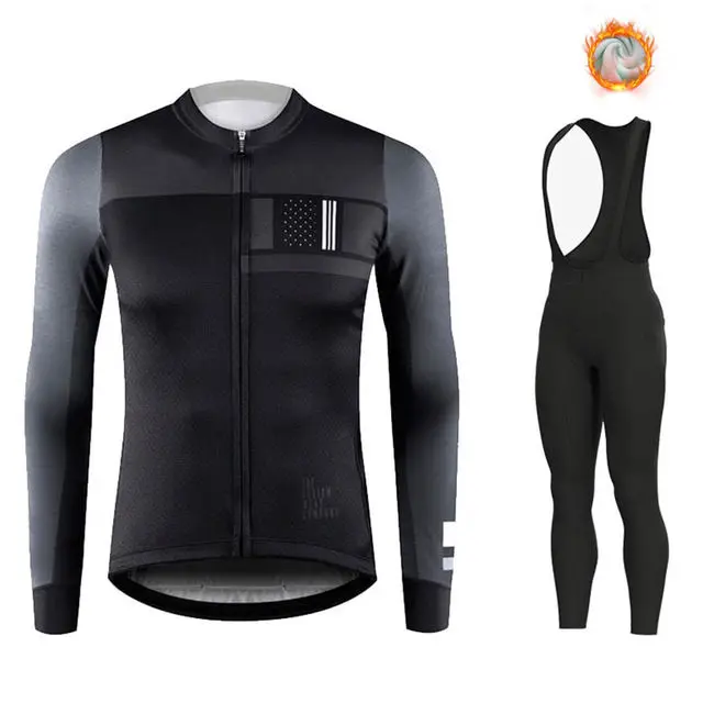 cycling jersey set 1 Зимний шерстяной костюм для велоспорта, мужской костюм для велоспорта, уличная спортивная одежда, форма для горного велосипеда, комплект для триатлона, гобайка - Цвет: cycling jersey set 1
