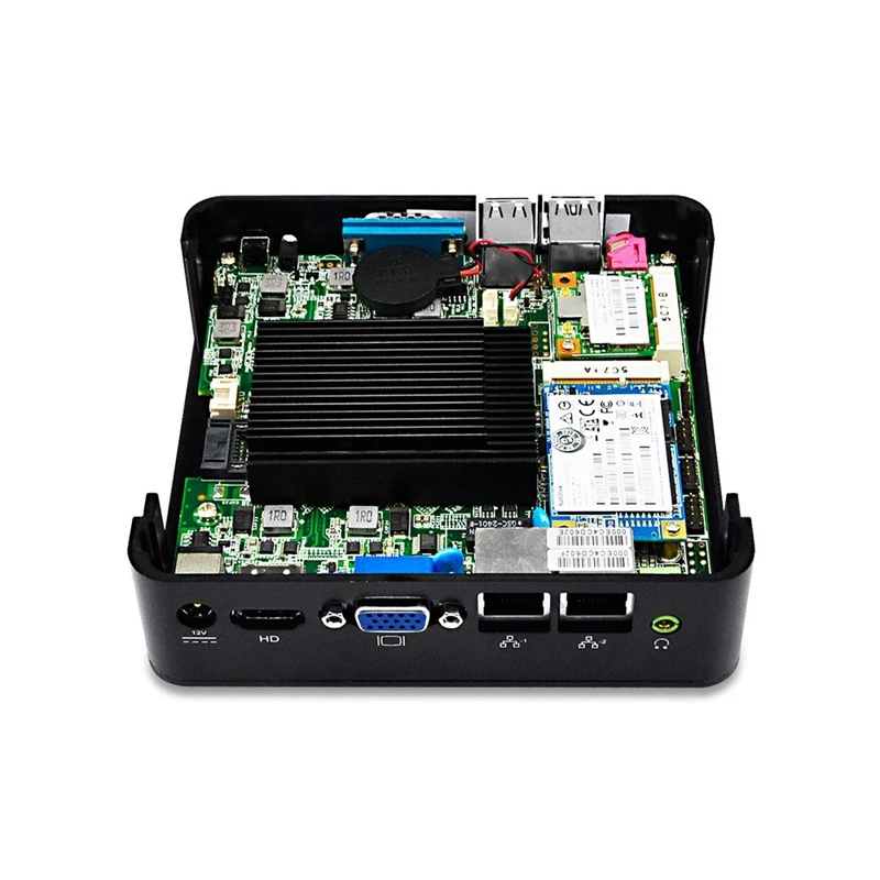  Linux Mini PC Ubuntu Bay Trail J1900 Quad Core 2.42 GHz 4GB RAM 32GB SSD WiFi Dual LAN Mini PC with