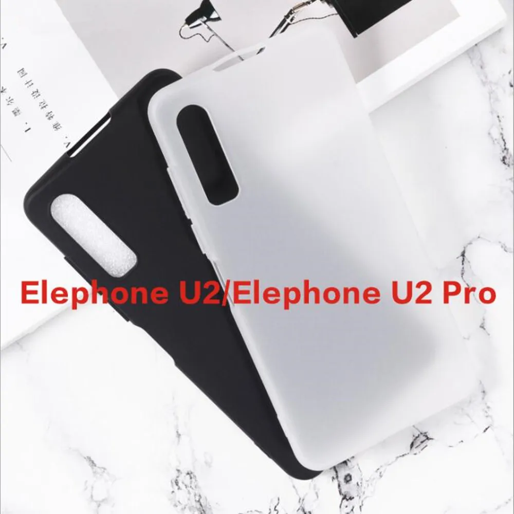 

Elephone U2 Pro Case Silicon Cover Soft TPU Matte Pudding Black Phone Protector Shell For Elephone U2 Capa Phone Coque 6.26 inch