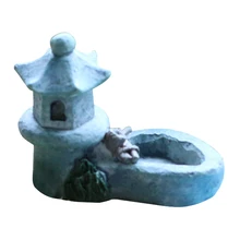 Аквариум подарки сказочные патио садовые украшения Бассейн Мини башня растительный горшок украшения смолы Искусство ремесло DIY пейзаж Миниатюрный