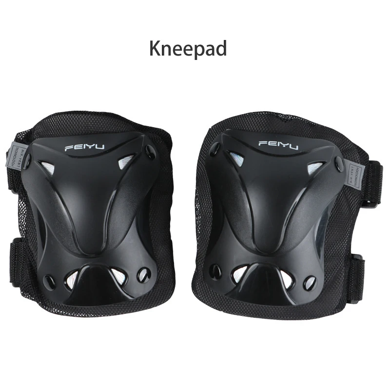 6pcs Child Skating Protector Elbow Knee Pads Hand Guard Black Skateboard Protective Gear Set for Kids Children Roller Cycling 6pcs Child Skating Protector Elbow Knee Pads Hand Guard Black Skateboard Protective Gear Set for Kids Children Roller Cycling