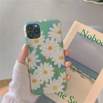 

Flowers Phone Case For iPhone 11 Pro X XR XS Max 7 8 Plus Chrysanthemum Floral Soft TPU Silicone Back Cover for huawei P40 p30