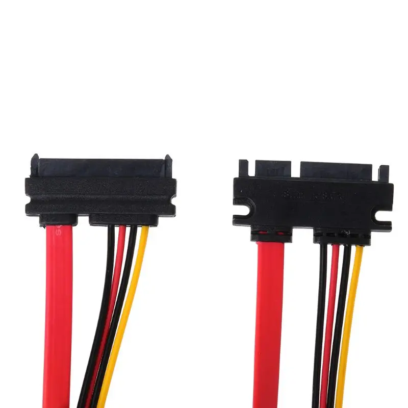30 см 22Pin(15+ 7) папа-мама SATA Serial ATA кабель питания данных удлинитель