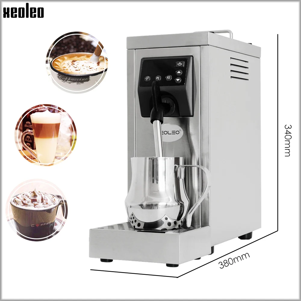 Xeoleo Professional Milk Steamer Frother Machine Steam Foam Teapresso Machine Intelligent Coffee Frothing Fixed Temperature 2