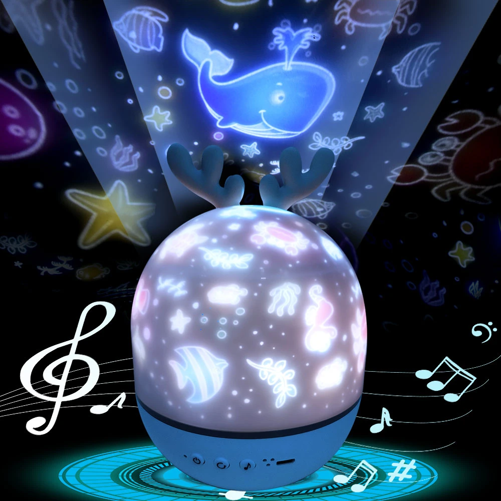 Details about   LED Night Light Starry Sky Projector Lamp Music Rotate For Bedroom Party Decor