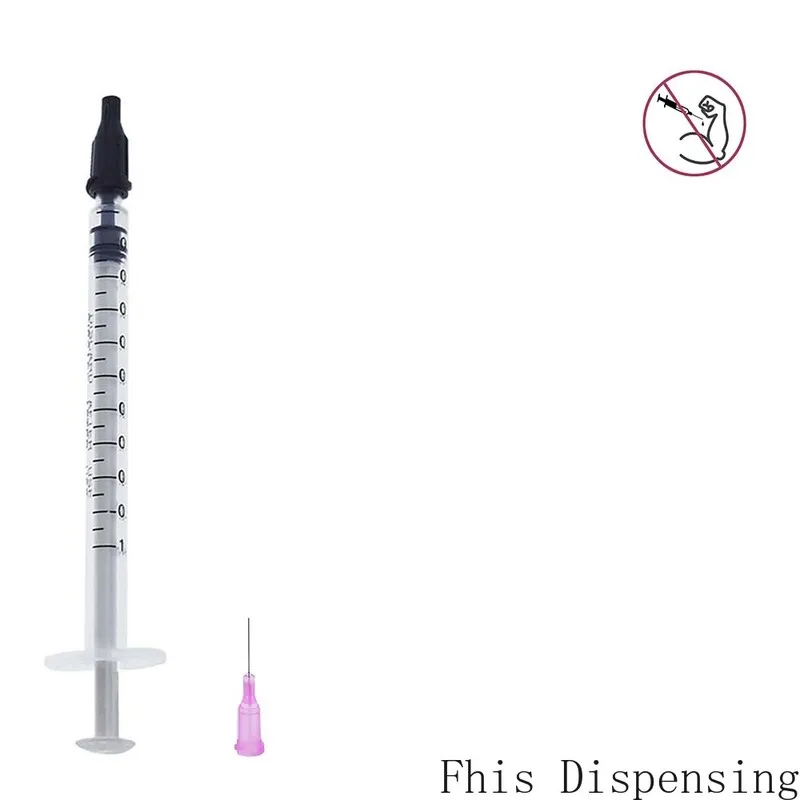 

1ml 1cc Syringe Needle and 30G 0.5 Inch Dispensing Tip with Sealing Cap Pack of 10