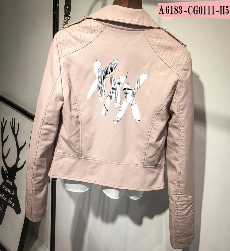 

2019 Hot Selling Europe And America Rap Singer xxxtentacion Leather Jacket Women's PU Coat
