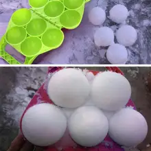 5 снежных шариков производитель клип Дети Спорт на открытом воздухе Зимние пластиковые снежки пляж песок Плесень Дети снежки бои инструменты скиммер