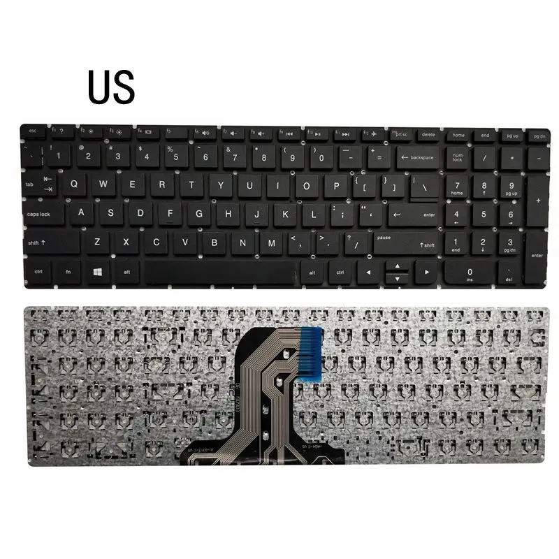 Новинка US/UK Клавиатура для ноутбука hp павильон 15-AC 15-AF 15Q-AJ 250 15-AC000 - Цвет: US