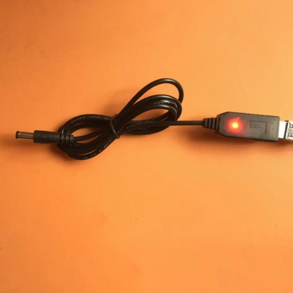 USB Boost кабель 5 в Шаг до 9 В/12 В Регулируемый преобразователь напряжения мобильное подключение питания маршрутизатор рекордер кабель