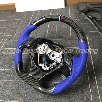 

Forged Carbon fiber steering wheel With Perforated leather & Alcantarar For Toyota CHR without buttons without airbag