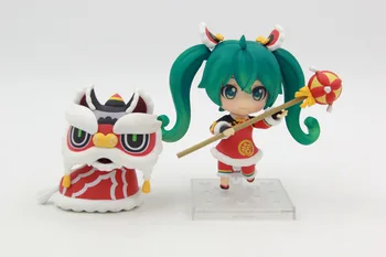 

Hatsune Miku 654 Lion Dance Ver. PVC Action Figure Q Face Doll Collection Toy