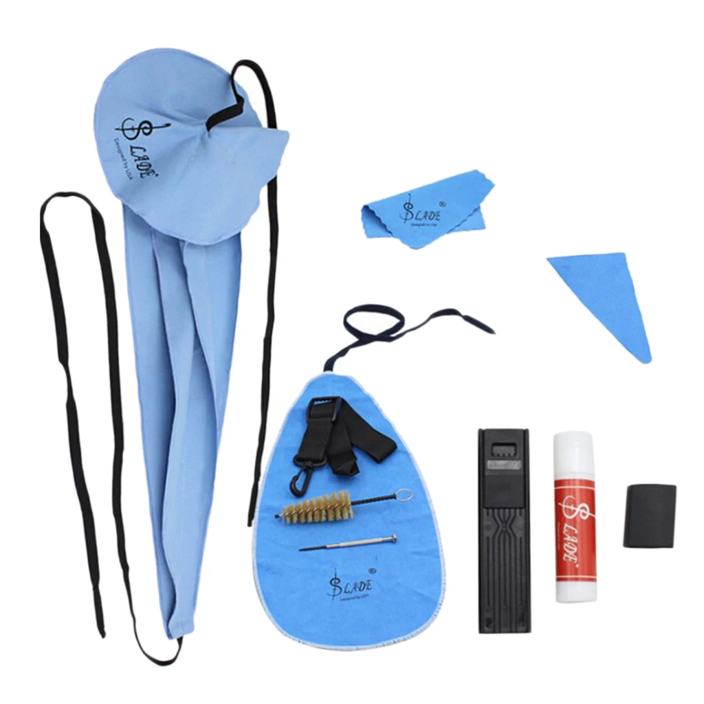 10 In 1 Saxophone Cleaning Care Kit Reed Case Mouthpiece Screwdriver Sax DIY
