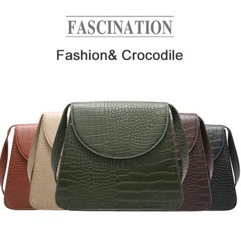 

New Arrival 2020 Luxury Fashion Women Crossbody Bag Crocodile Pattern Shoulder Bag Designer Lady Large Handbags