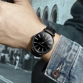

Men Luxury Sports Watch Analog Sport Leather Busine Quartz Mens Watches часы мужские watch men reloj hombre watch 2020 HOT