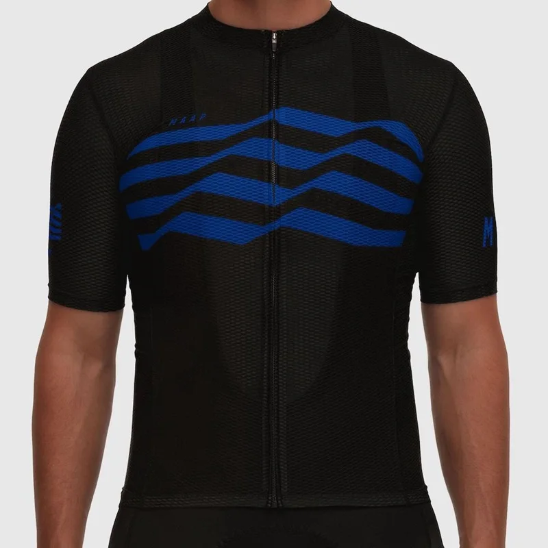2 Ropa Ciclismo Pro team Велоспорт Топы для мужчин короткий рукав Велоспорт Джерси Горный велосипед рубашка езда Спортивная Толстовка красный синий - Цвет: 2