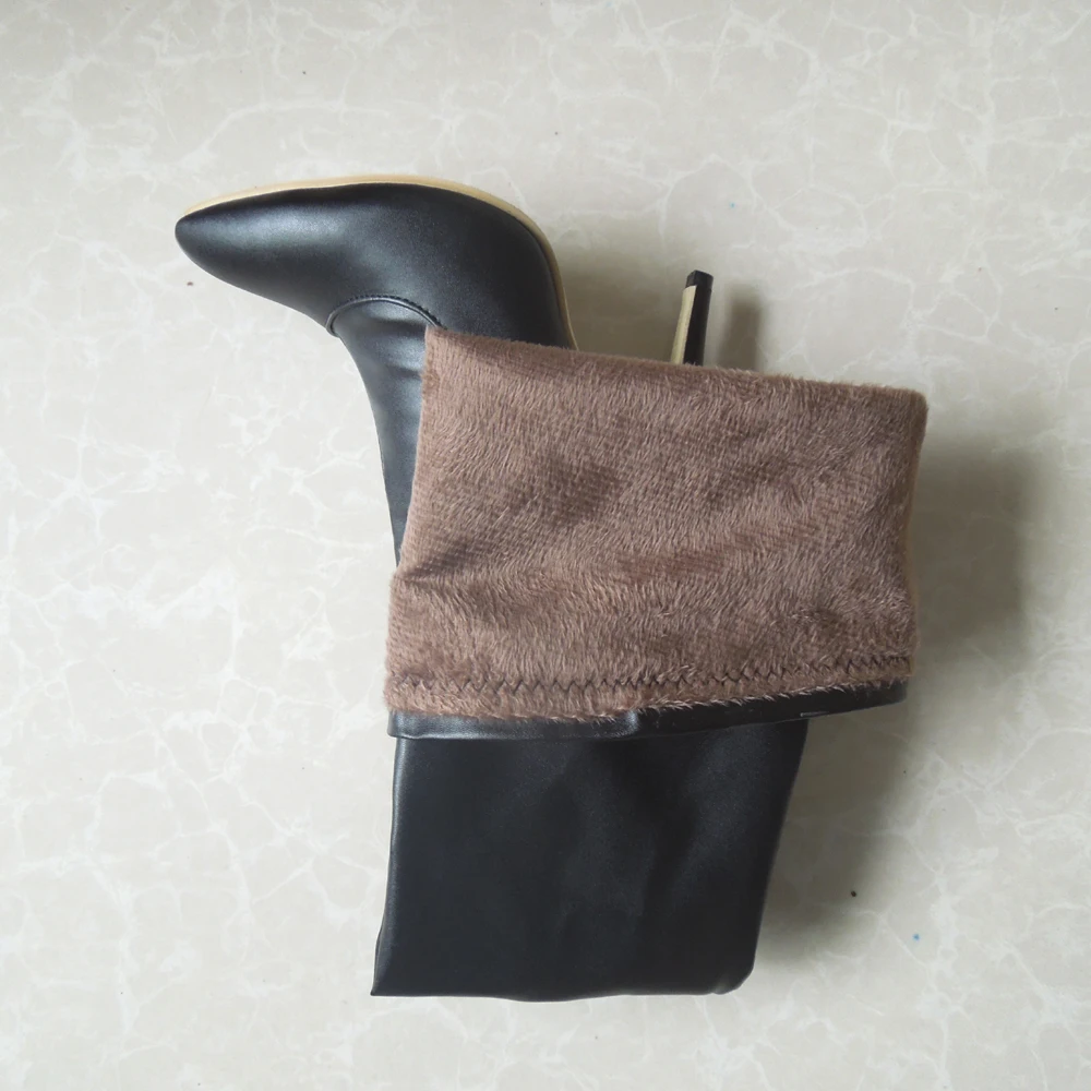 Sexy High heels over the knee boots women thigh high boots Ladies Autumn winter Long shoes woman Black Red
