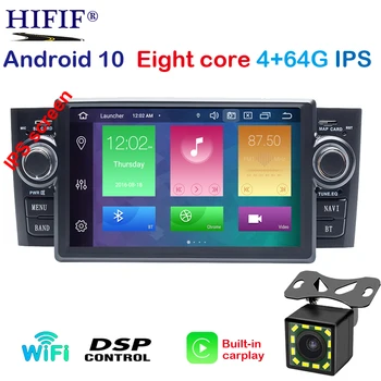 

DSP Android 10 Ram 4G 64G CAR GPS Carplay For Fiat Grande Punto Linea 2007-2012 dvd player radio navigation multimedia recorder