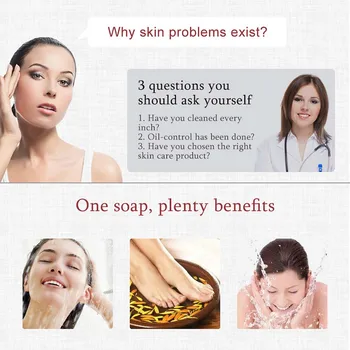 

85g Sulfur Soap Skin Conditions Oil-control Psoriasis Seborrhea Eczema Anti Fungus Bath Clean Healthy Soaps