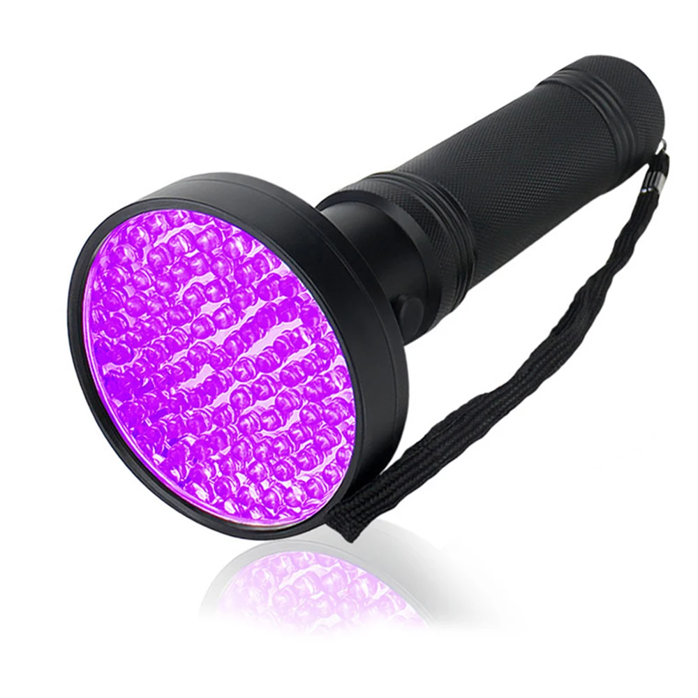 

UV Flashlight 10W 100 LEDs 395nm UV LED Torch Lamp Back Detector Light for Dog Cat Urine Pet Stains Bed Bugs Scorpions
