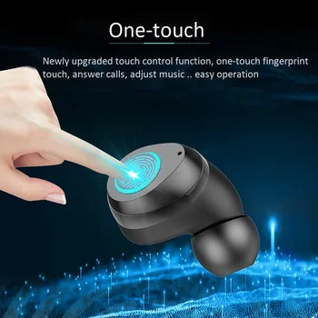 

I07 Bluetooth Headset, TWS Bluetooth 5.0 In-Ear Press with Digital Display Bluetooth Headset