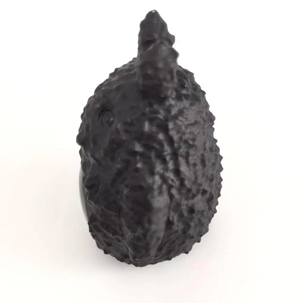 High Quality& Beautiful Natural Black Obsidian Hand Carved Crystal Totoro For Present Or Collection ZY