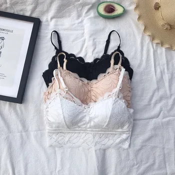 

Women Lace Underwear Sexy Tube Top Beauty Back Bottom Wrapped Chest Summer Bras Top