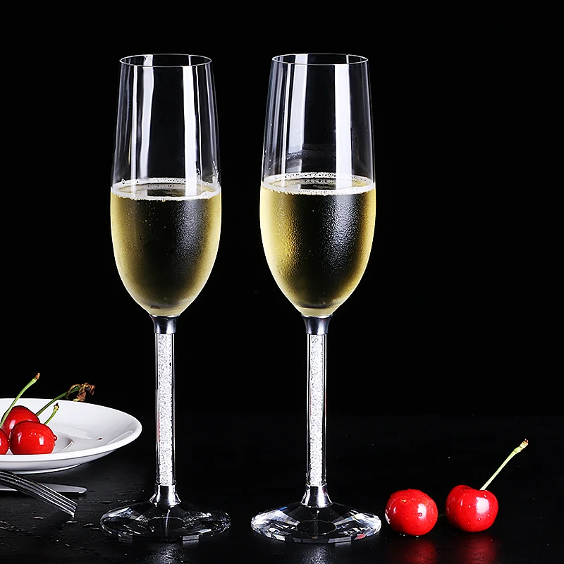 Французские шикарные Романтические свадебные бокалы цвета шампанского со