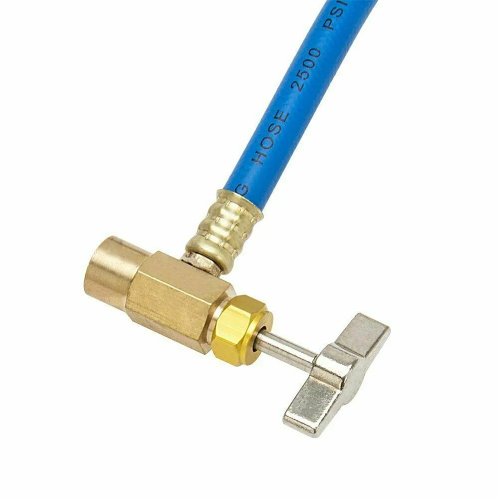 Tubo Di Ricarica Refrigerante AC R134A Con Manometro - Per Aria Condizionata Auto/Casa