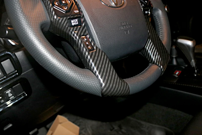 АБС-пластик, автомобильный-Стайлинг Аксессуары для интерьера руль кнопка Накладка для Toyota 4runner 4WD N280 ТРД Pro 14-19