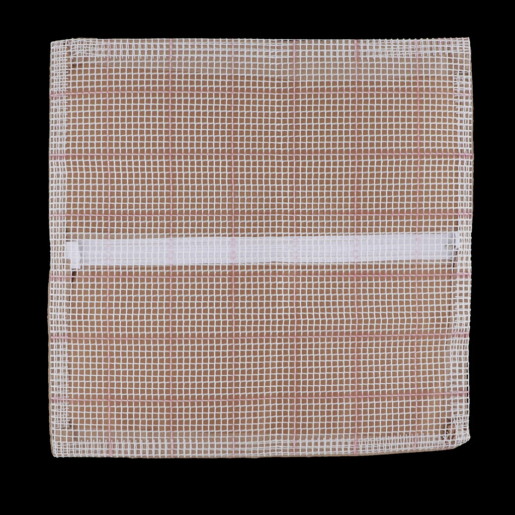 DIY Rug Hooking Mesh Canvas - (17'' x 17'') Latch Hook Cushion Cover with Free Pattern