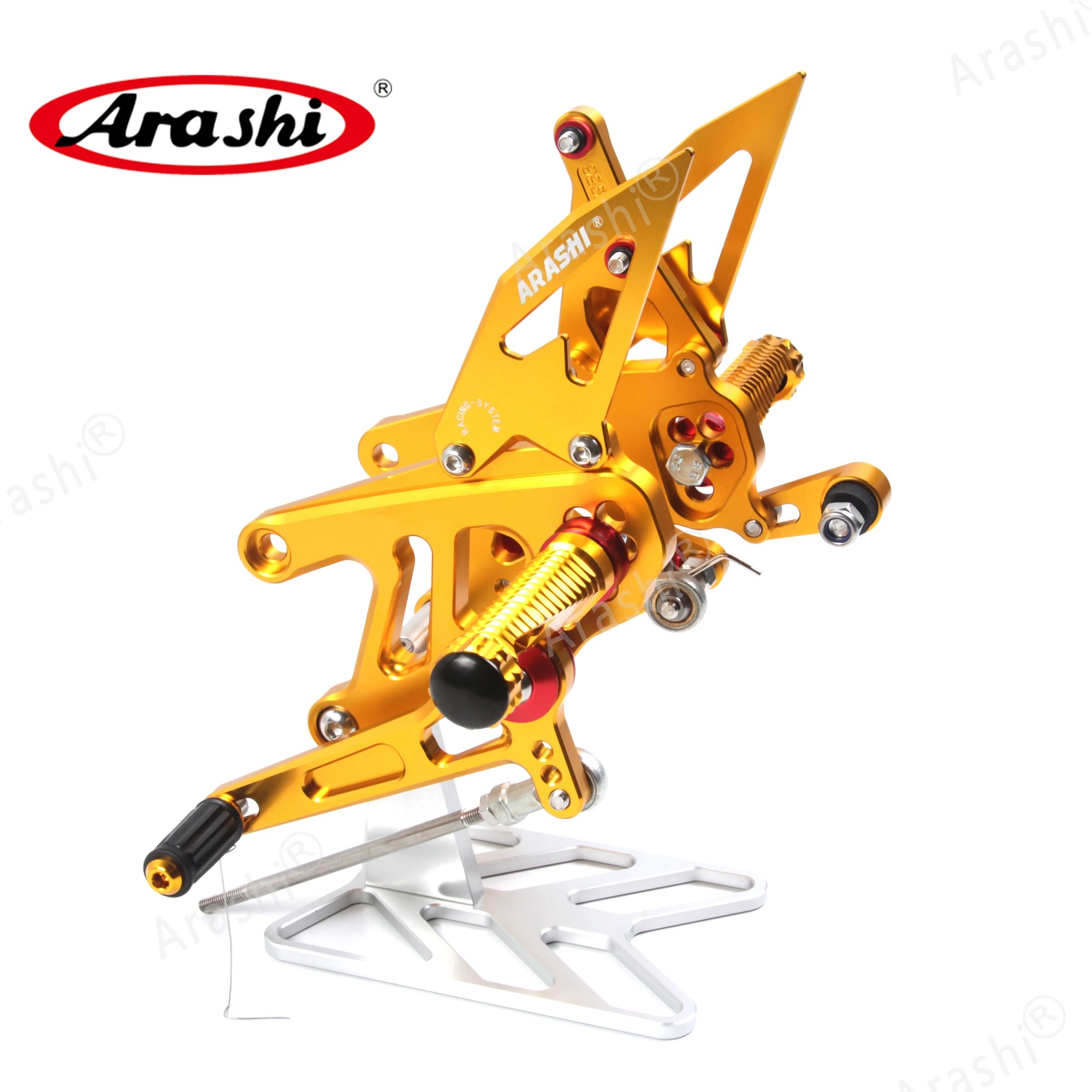 Arashi 1 Набор для APRILIA RSV4 фабрика APRC ABS 2013- CNC Регулируемые подножки подножка мотоциклиста подставка для ног мотоцикла