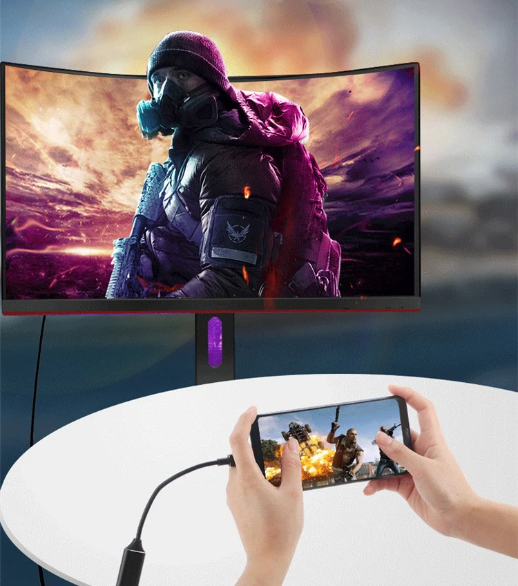 Тип-c к HDMI HD tv адаптер USB 3,1 4K конвертер для ПК ноутбука планшета