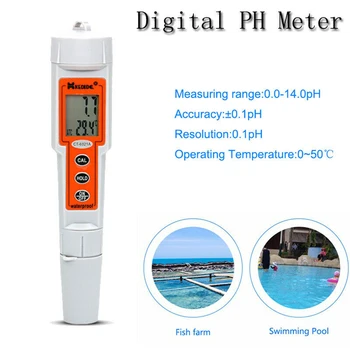 

Waterproof Digital PH Meter 0.0-14.0 PH LCD Display Water Quality Measure