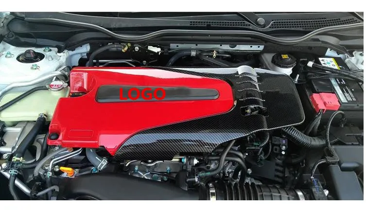 Для Honda 10th Generation Civic- ABS углеродное волокно Цвет Авто Крышка двигателя капот звуконепроницаемый