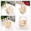 Mini Hand-Woven Storage Baskets Plastic Weaving Storage Baskets Fabric Flower Basket Fruit Rattan Cosmetics Tea Picnic Bags 2023 3