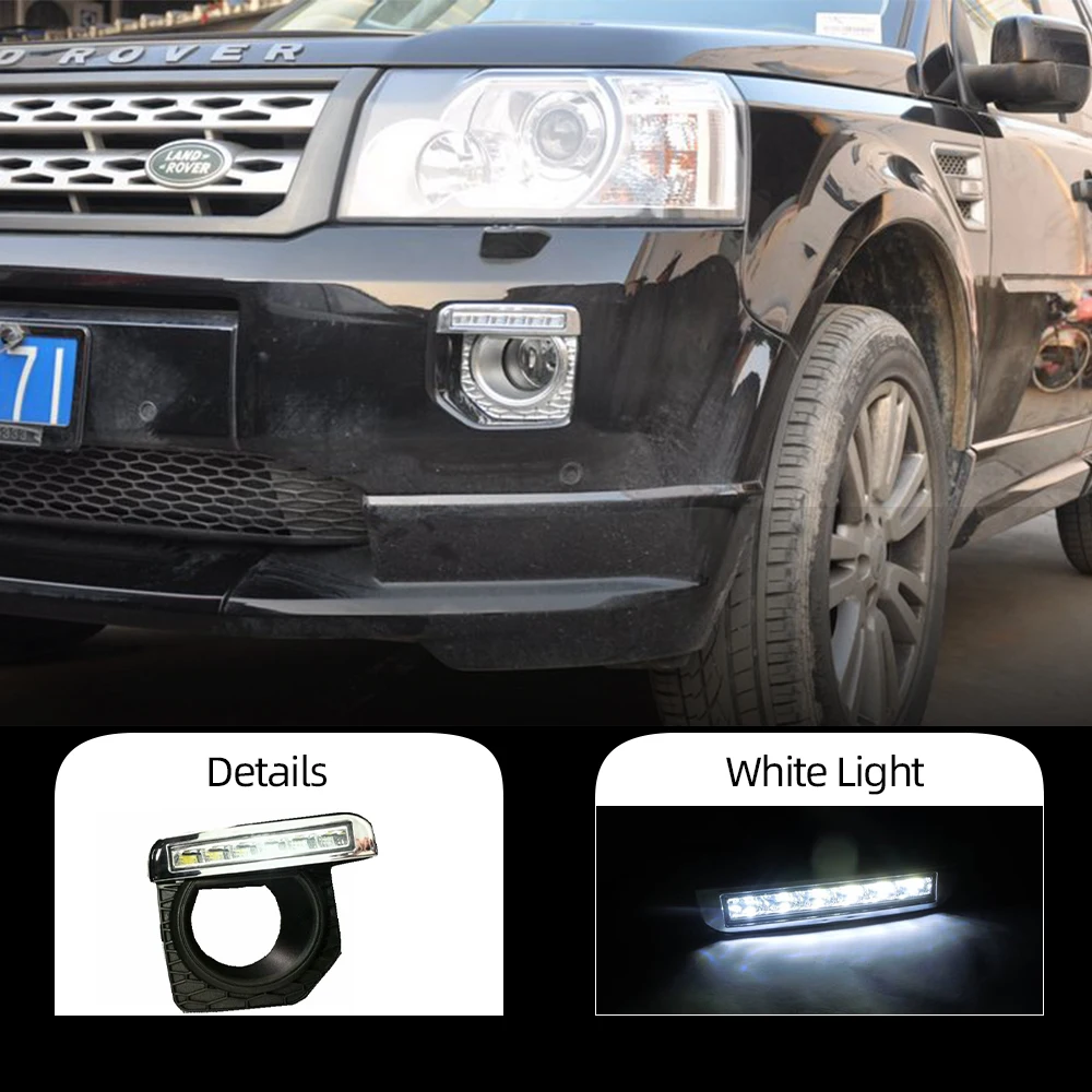 CSCSNL 1 пара для Land Rover Freelander 2 2012 2013 2014 DRL дневные ходовые огни Светодиодный с крышкой
