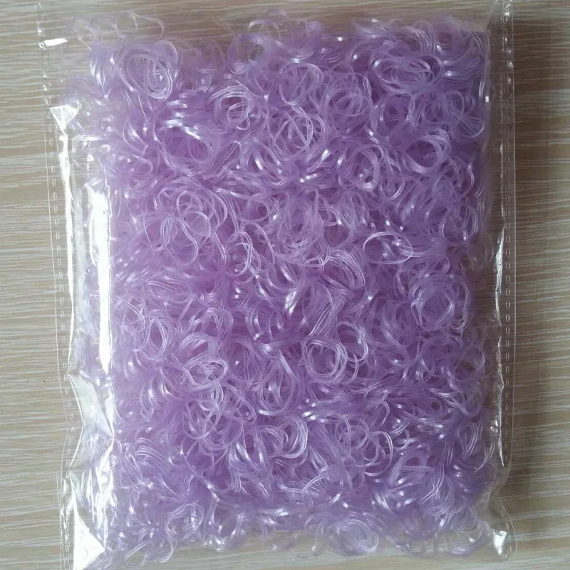 About 3000pcs/pack Candy Color Disposable Mini Elastic Rubber Bands for Girl Silicone Gum Kid Children Hair Accessories scrunchy