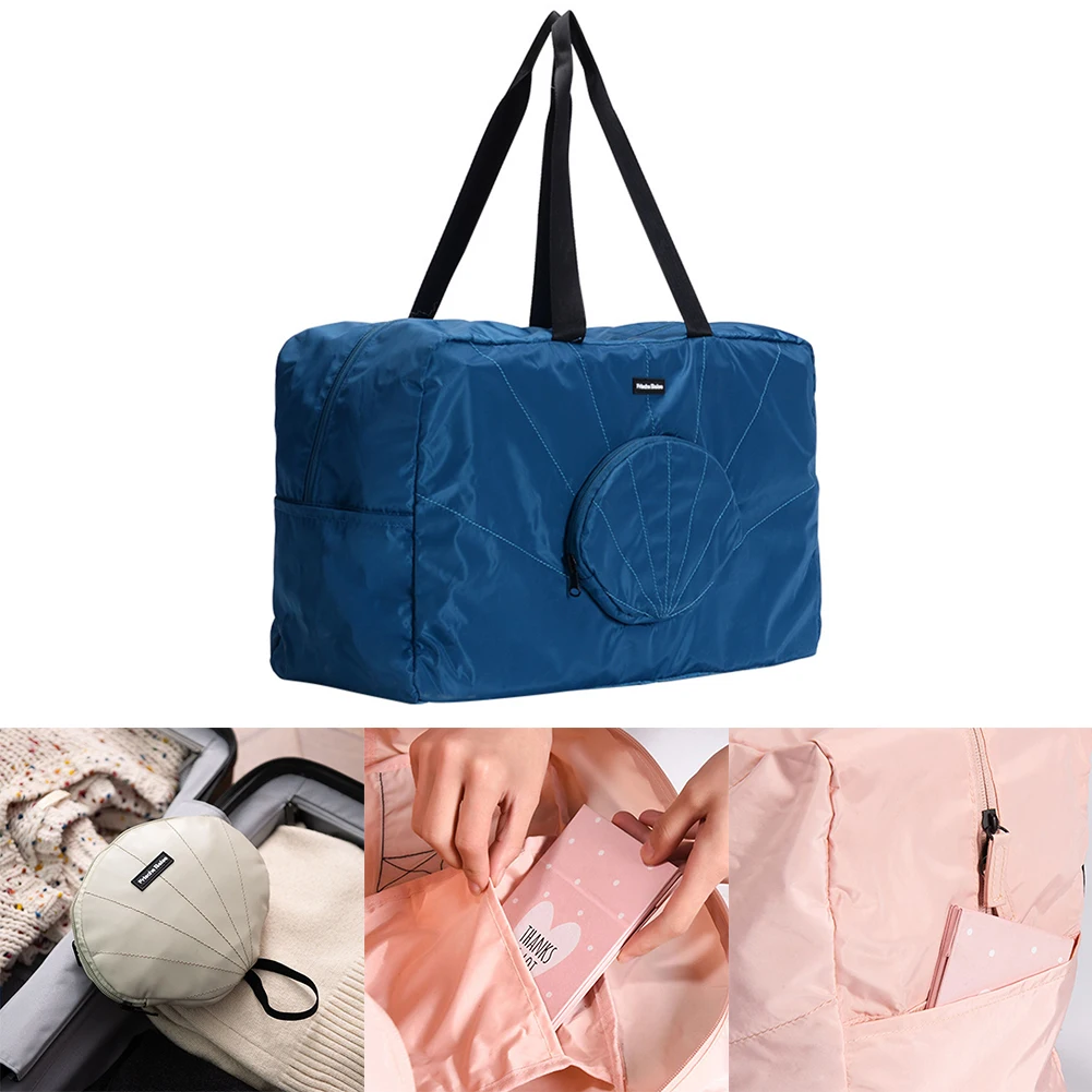 Для мужчин и женщин Holdall Duffle Solid Weekend ручная Повседневная молния легкая уличная оболочка форма складная дорожная сумка водонепроницаемая