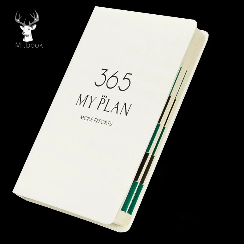 

2020 365 Days Schedule PortableYearly Diary Weekly Monthly Daily Planner Organizer PU Leather Cover Paper Notebook B6/A5 Agendas