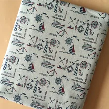 Мультфильм печати хлопок и лен ткань чистого хлопка льняное фабричное кружево холст ткань для пэчворка скатерть