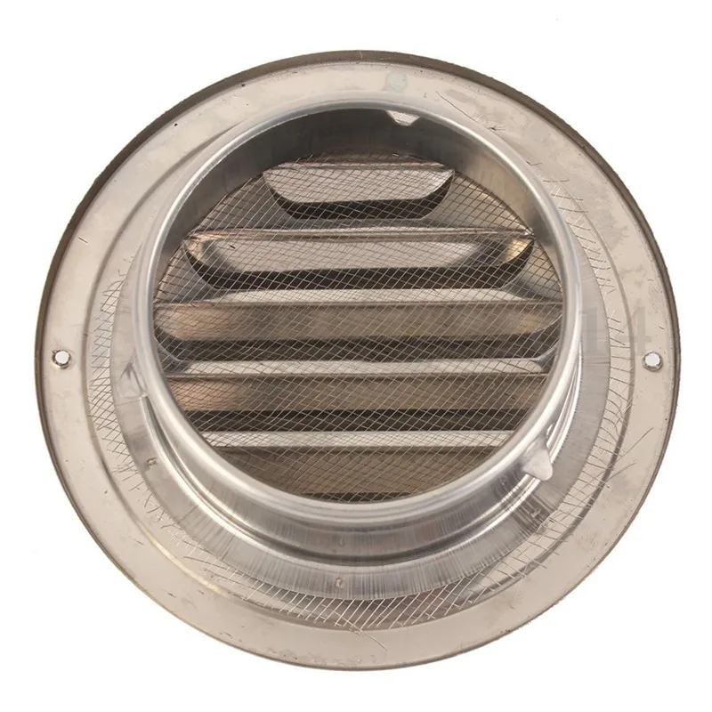 100mm Stainless Steel Round Circle Air Vent Grille Ducting Ventilation Cover