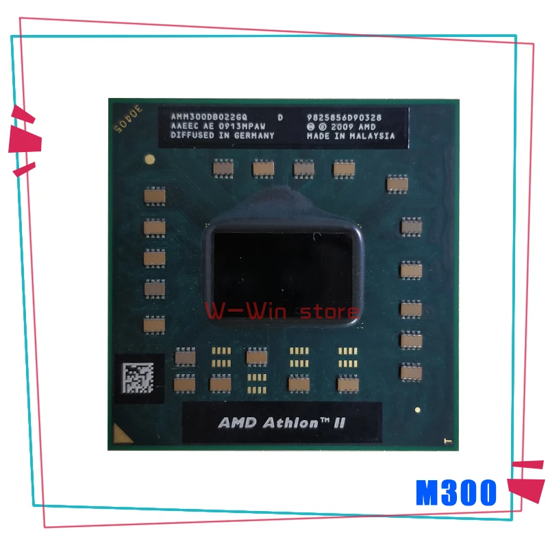 AMD Athlon II Dual-Core Mobile M300 2.0 GHz Dual-Core Dual-Thread CPU Processor AMM300DBO22GQ Socket S1 best processor