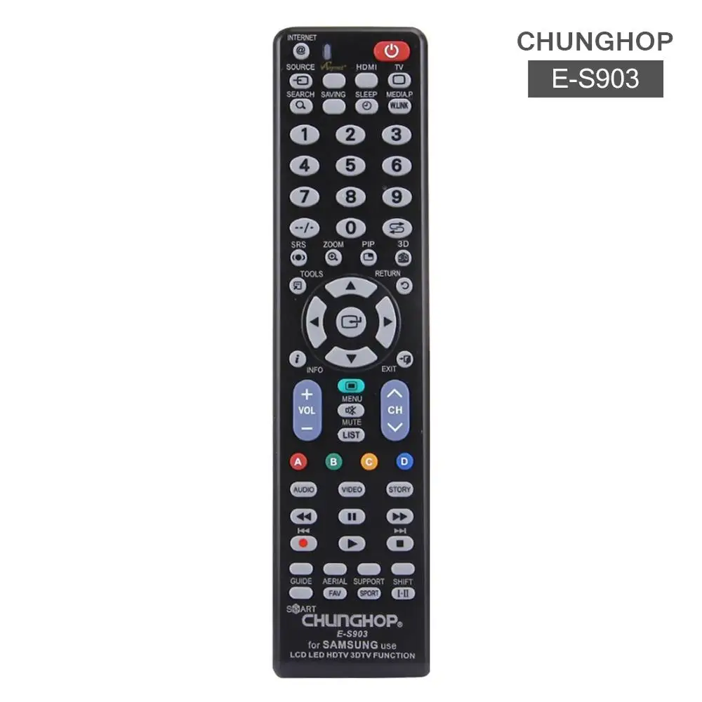 New E-S903 ABS IR Infrared Universal Remote Control 19.6x4.7x2cm Remote Controller For Samsung Smart TV LCD LED TV HDTV 3DTV