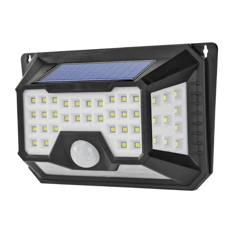 Индукционная лампа с солнечным выключателем 66LED, Индукционная лампа для человека, три режима, четыре стороны, высокоэффективный светильник, без теплового излучения