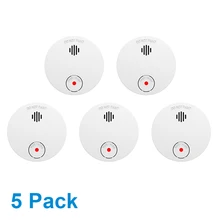 CPVan огонь дымовые датчики пожарная сигнализация для курения 5 шт./лот пожарный извещатель беспроводной пожарной сигнализации EN14604 CE сертифицированный 10 лет Детектор дымовой тревоги дыма пожарная сигнализация