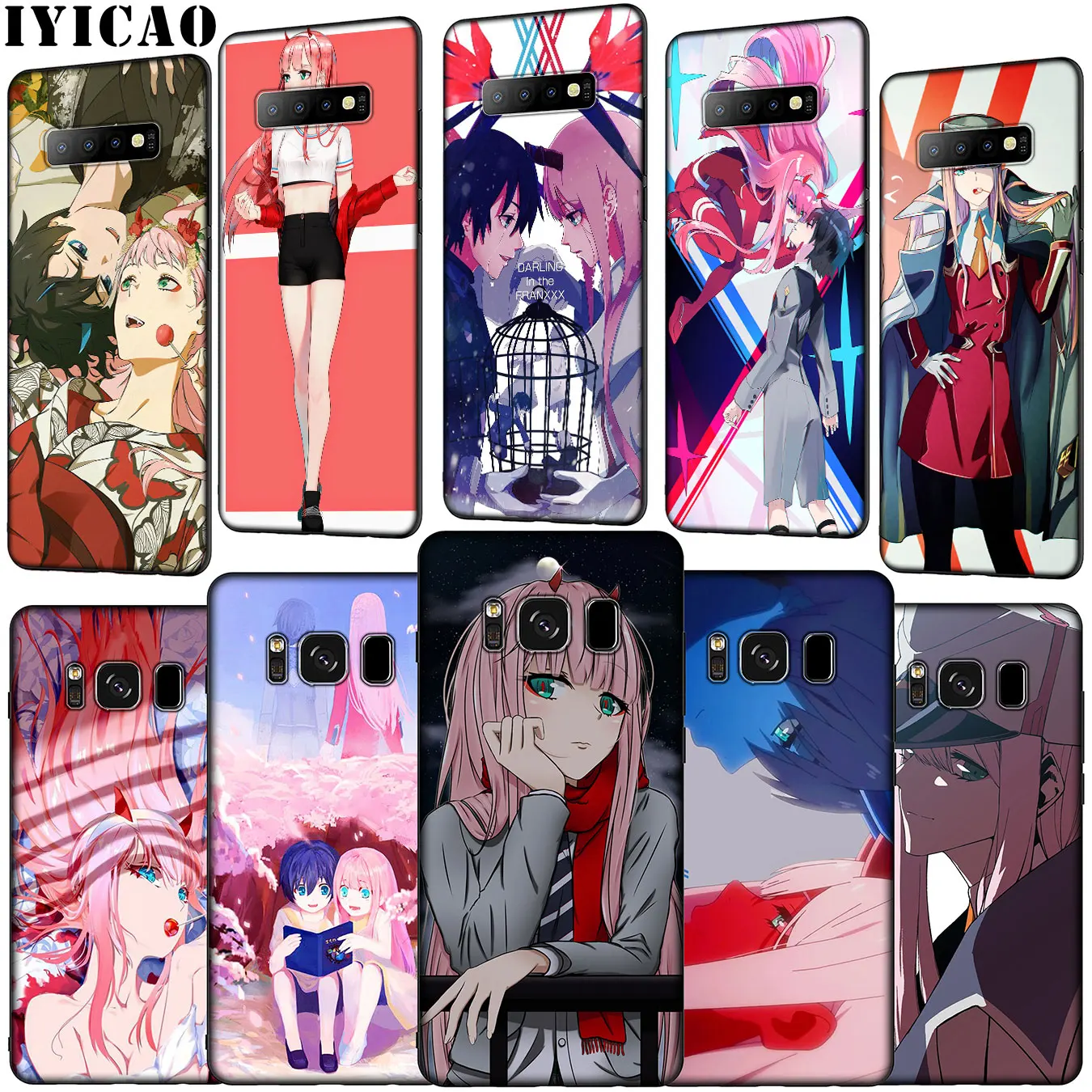 IYICAO Darling in the FranXX Anime Soft Phone Case for Samsung Galaxy S20 Ultra S10 Lite S9 S8 Plus S6 S7 Edge S10e Cover |
