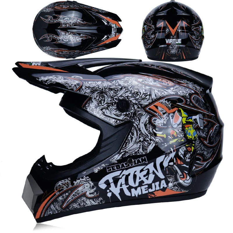 Новые cascos para moto шлемы moto rcycle moto cross шлем Casco Capacete внедорожный шлем Горные MTB DH гоночный шлем - Цвет: 17a