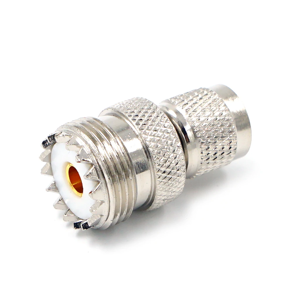 1 stücke Stecker mini UHF PL259 Männlichen zu UHF SO239 Weibliche RF Coax Adapter – Detail 3