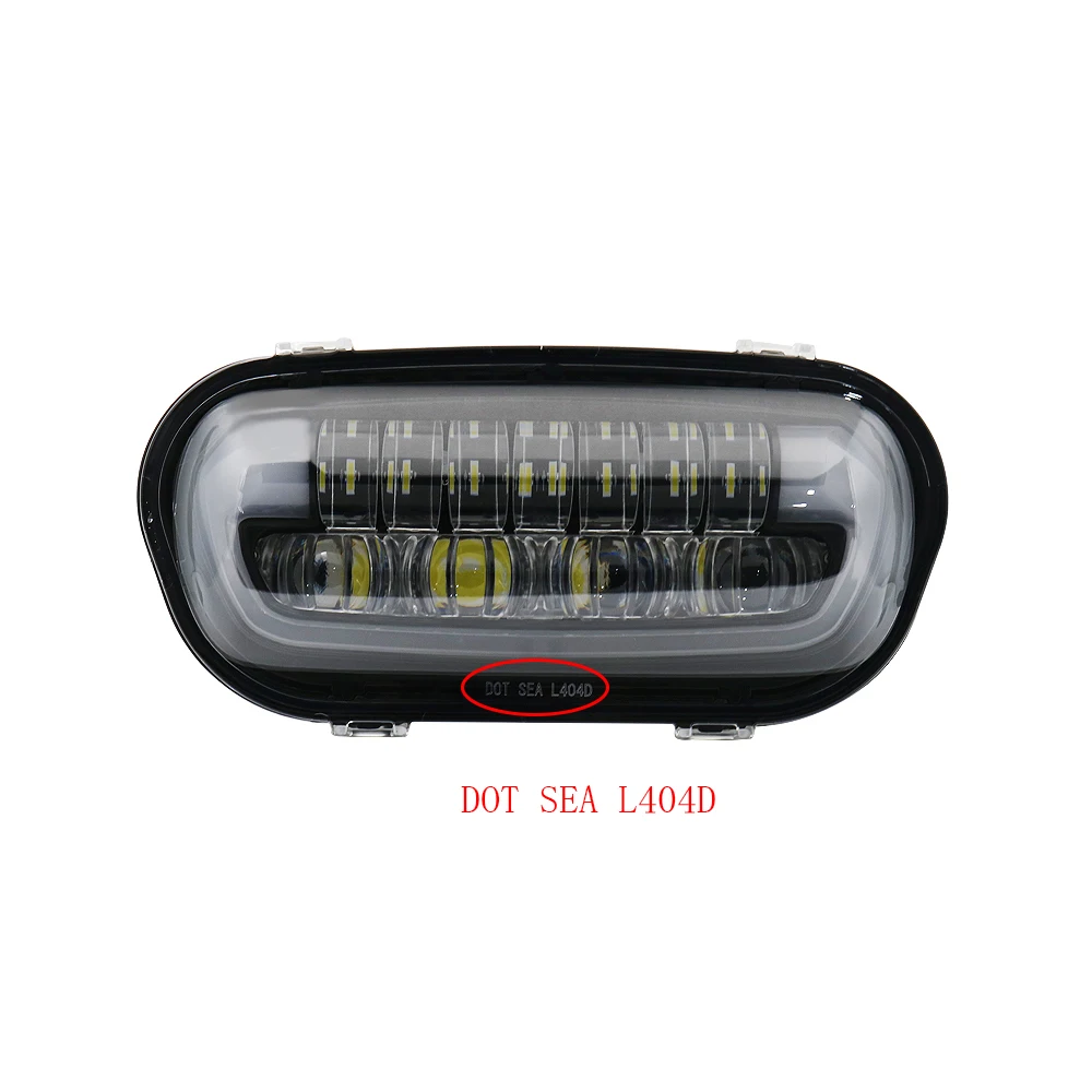 Moto rcycle 9,8 дюймов мото круглые фары Hi/low beam DRL дальнего света для Fat Bob проектор светодиодный фары